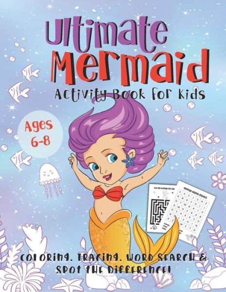 Cover for Pink Crayon Coloring · Ultimate Mermaid Activity Book for Kids (Paperback Bog) (2019)