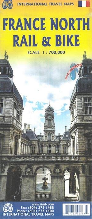 Cover for ITM Publications · International Travel Maps: France North Rail &amp; Bike (Innbunden bok) (2021)
