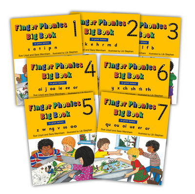 Cover for Sara Wernham · Finger Phonics Big Books 1-7: in Print Letters (Paperback Book) [American English edition] (2013)