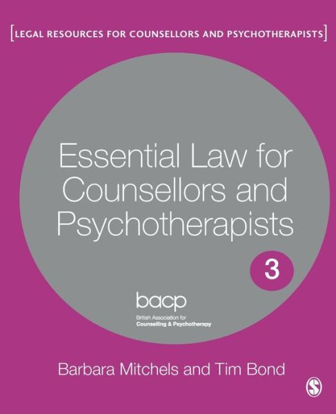 Cover for Barbara Mitchels · Essential Law for Counsellors and Psychotherapists - Legal Resources Counsellors &amp; Psychotherapists (Paperback Book) [Co-publication Ed. edition] (2010)