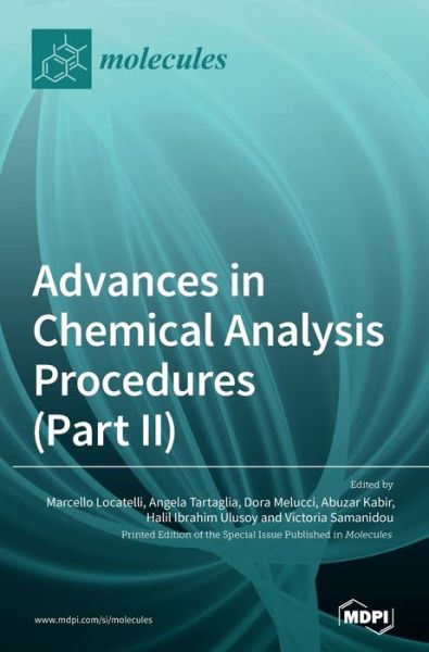 Cover for Advances in Chemical Analysis Procedures (Part II): Statistical and Chemometric Approaches (Hardcover Book) (2020)