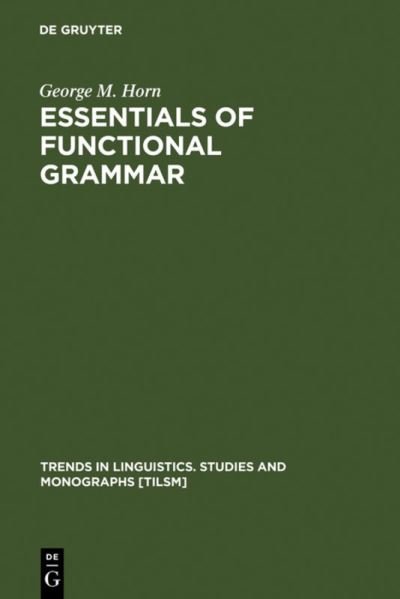 Cover for Horn · Essentials of Functional Grammar (Book) (1988)