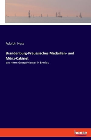 Cover for Hess · Brandenburg-Preussisches Medaillen (Buch) (2020)