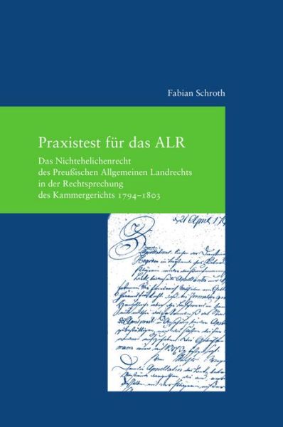 Cover for Schroth · Praxistest für das ALR (Book) (2016)