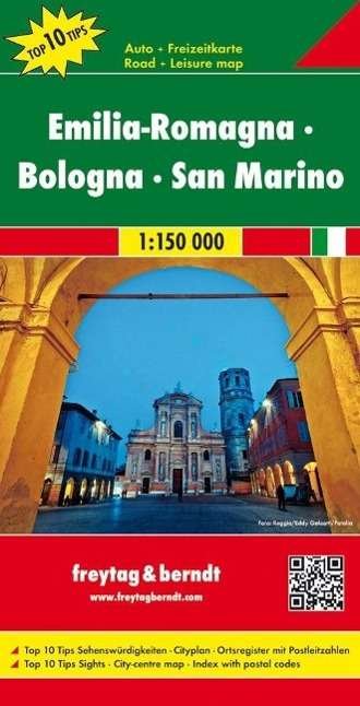Cover for Emilia-Romagna - Bologna - San Marino Road Map 1:150 000 (Kort) (2018)