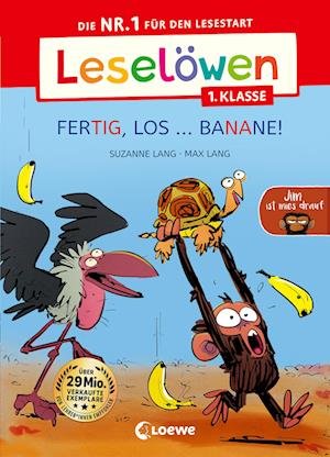 Cover for Suzanne Lang · Leselöwen 1. Klasse - Jim ist mies drauf - Fertig, los ... Banane! (Großbuchstaben) (Bog) (2023)