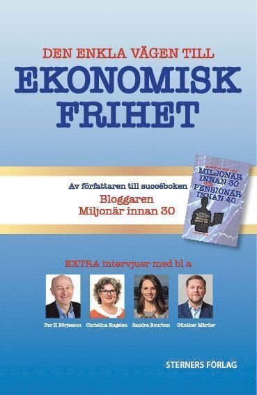 Cover for Bloggaren Miljonär innan 30 · Den enkla vägen till ekonomisk frihet (Bog) (2018)