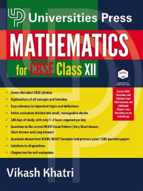 Mathematics for CBSE Class XII - Vikash Khatri - Books - Universities Press - 9789389211863 - April 20, 2024