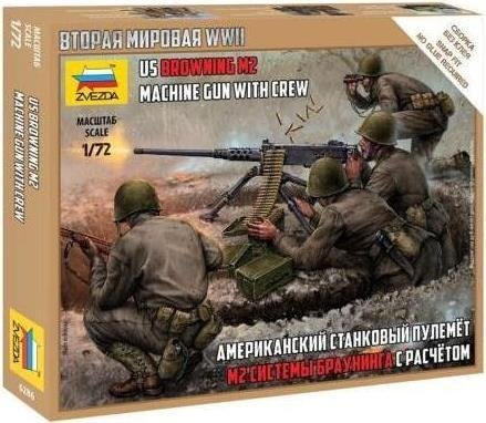 1/72 Us Machine Gun Browning W/crew Wwii - Zvezda - Merchandise -  - 4600327062864 - 