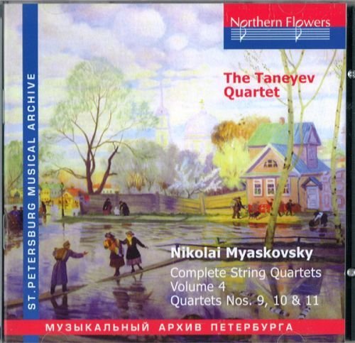 Cover for The Taneyev Quartet · String Quartet 1 + 2 + 3 Northern Flowers Klassisk (CD) (2010)