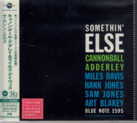 Cover for Cannonball Adderley · Somethin else (CD) [Limited edition] (2018)