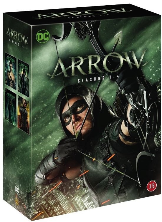 Cover for Stephen Amell · Arrow Sæson 1-4 Boxset (DVD) (2016)