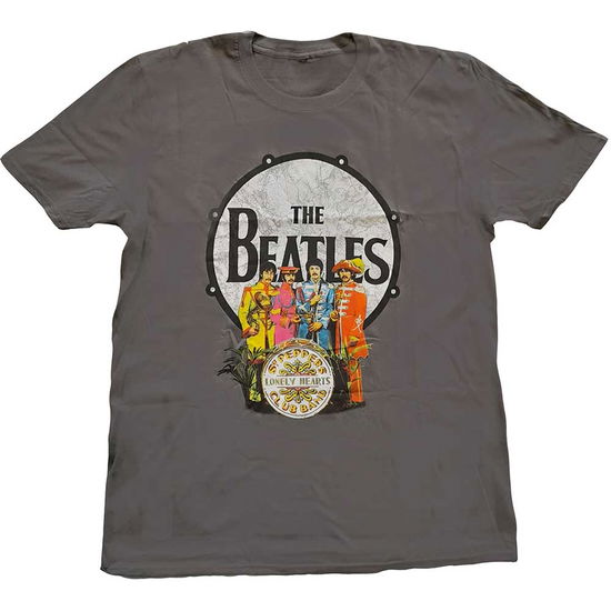 Cover for The Beatles · The Beatles Unisex T-Shirt: Sgt Pepper &amp; Drum (MERCH) [size XXL] (2022)