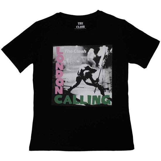 The Clash Ladies T-Shirt: London Calling - Clash - The - Merchandise -  - 5056737214864 - November 17, 2023