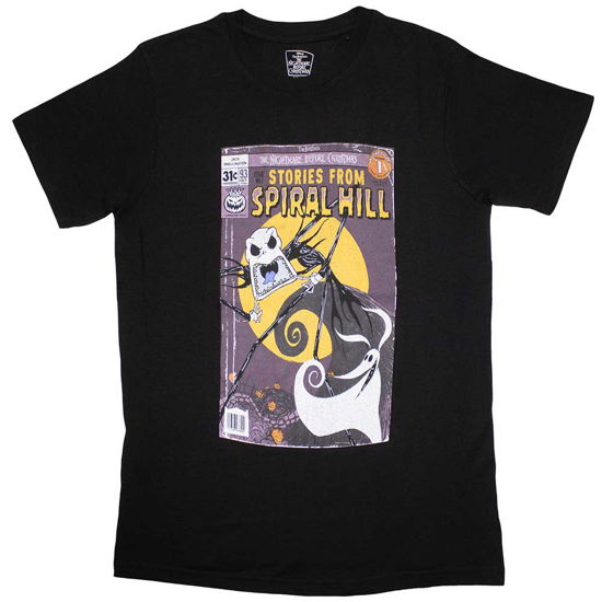 Cover for Nightmare Before Christmas - The · The Nightmare Before Christmas Unisex T-Shirt: Spiral Hill Jack (Black) (T-shirt) [size S] (2024)