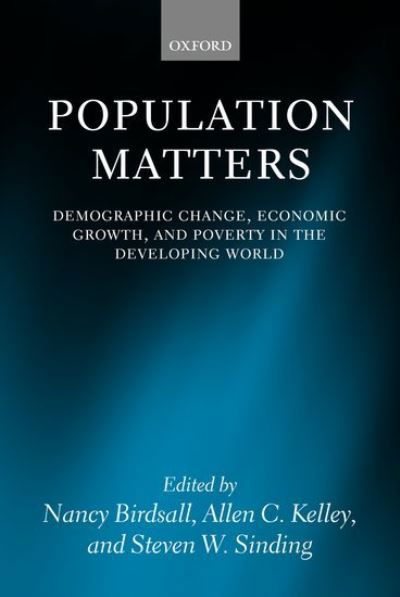 Cover for Nancy Birdsall · Population Matters: Demographic Change, Economic Growth, and Poverty in the Developing World (Taschenbuch) (2003)