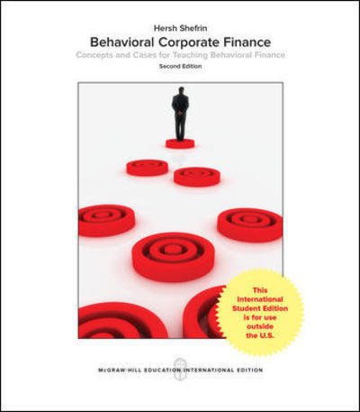 Cover for Hersh Shefrin · Behavioral Corporate Finance (Pocketbok) (2017)