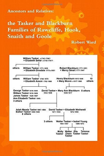 Ancestors and Relatives: the Tasker and Blackburn Families of Rawcliffe, Hook, Snaith and Goole - Robert Ward - Bøker - lulu.com - 9781445783864 - 7. februar 2011