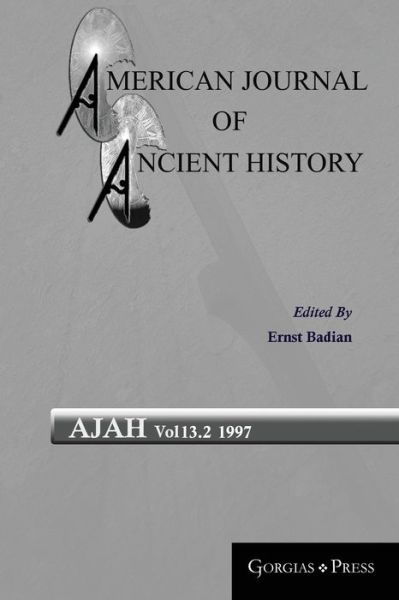 Cover for American Journal of Ancient History (Vol 13.2) - American Journal of Ancient History (Paperback Book) (2017)