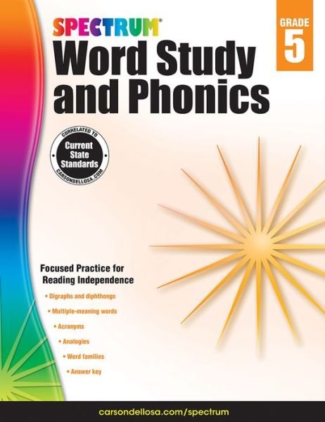 Cover for Spectrum · Spectrum Word Study and Phonics, Grade 5 (Paperback Bog) (2014)