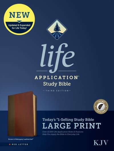 Cover for Tyndale · KJV Life Application Study Bible, Third Edition, Large Print (Imiteret Læderbog) (2021)
