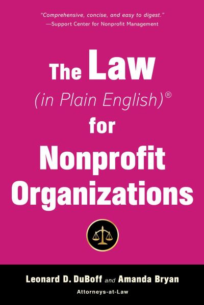 Cover for Leonard D. DuBoff · Law (in Plain English) for Nonprofit Organizations (Book) (2019)