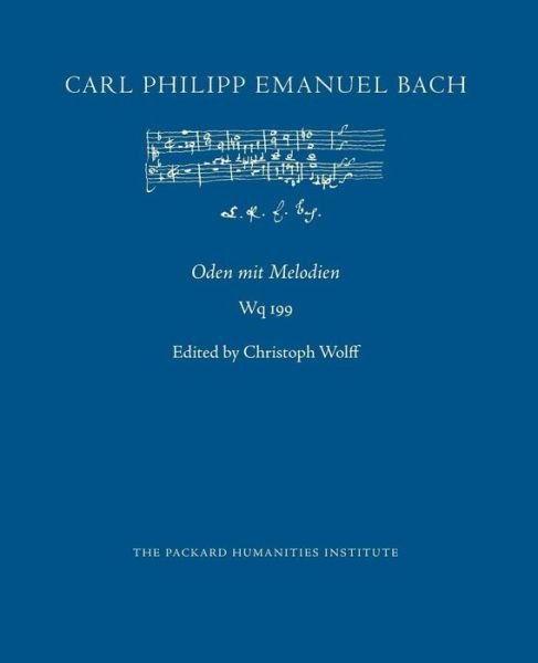 Cover for Carl Philipp Emanuel Bach · Oden mit Melodien, Wq 199 (Paperback Book) (2018)