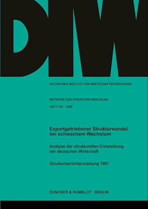 Cover for Stille · Exportgetriebener Strukturwandel (Book) (1987)