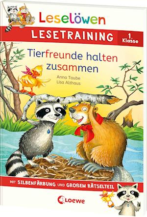 Cover for Anna Taube · Leselöwen Lesetraining 1. Klasse - Tierfreunde halten zusammen (Book) (2025)