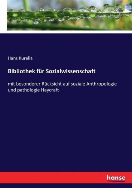 Cover for Kurella · Bibliothek für Sozialwissenscha (Book) (2016)
