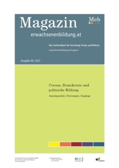 Cover for Corona, Demokratie und politische Bildung: Ansatzpunkte, Deutungen, Zugange (Paperback Book) (2022)
