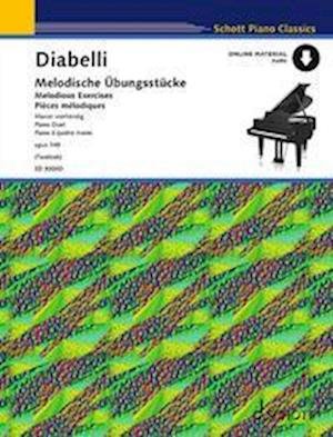 Cover for Anton Diabelli · Melodious Exercises: in the 5-Note Range - Schott Piano Classics (Sheet music) (2023)