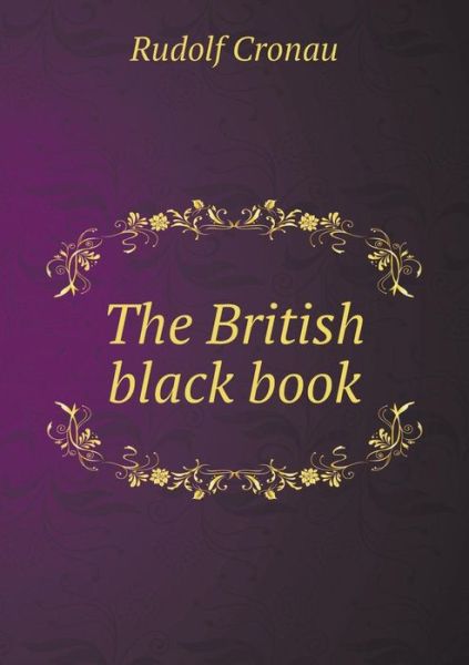 Cover for Rudolf Cronau · The British Black Book (Paperback Book) (2015)