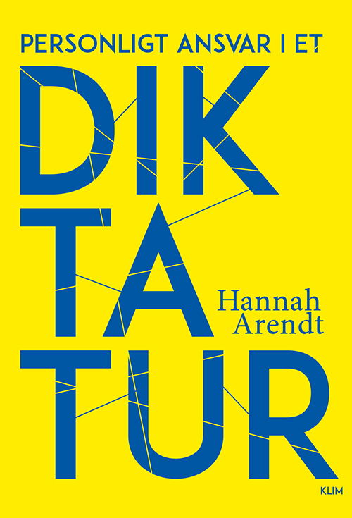 Cover for Hannah Arendt · Personligt ansvar i et diktatur (Sewn Spine Book) [1er édition] (2022)