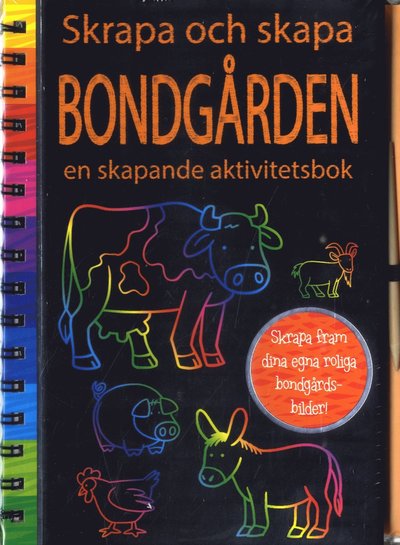 Cover for Malin Barthelson · Skrapa och skapa: Bondgården : en skapande aktivitetsbok (Spiral Book) (2020)