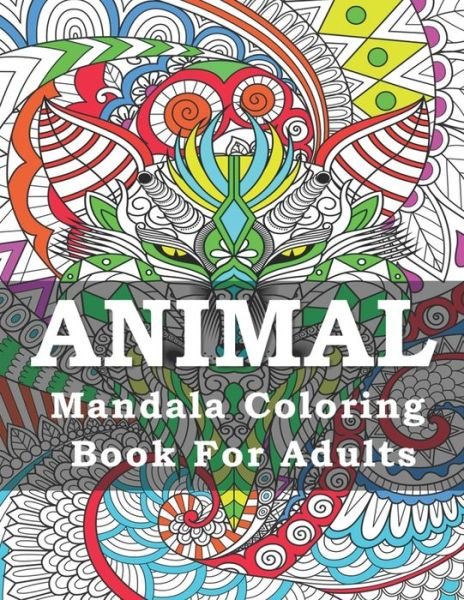 Cover for Ri Am · Animal Mandala Coloring Book for Adults (Paperback Book) (2020)