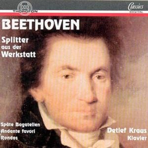 Cover for Beethoven / Kraus,detlef · Piano Works (CD) (1995)