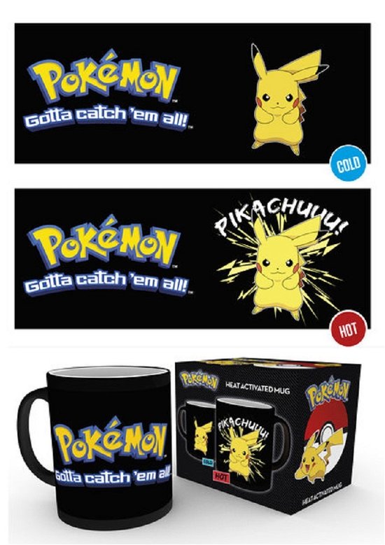 Pokemon Heat Change Mug - Pikachu - 1 - Books - ABYSSE UK - 5028486347865 - September 15, 2023