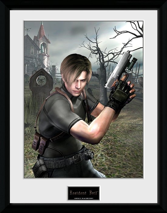 Resident Evil: Leon Graveyard (Stampa In Cornice 30x40 Cm) - Resident Evil - Merchandise -  - 5028486376865 - 