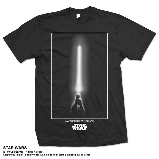 Star Wars Unisex T-Shirt: The Force - Star Wars - Merchandise - Bravado - 5055979906865 - 29. juni 2015