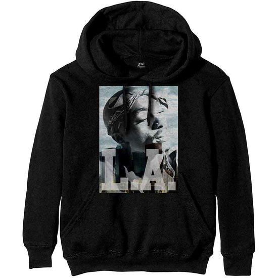 Tupac Unisex Pullover Hoodie: LA Skyline - Tupac - Gadżety - MERCHANDISE - 5056170665865 - 30 grudnia 2019