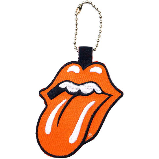 The Rolling Stones Keychain: Classic Tongue (Patch) - The Rolling Stones - Merchandise -  - 5056170694865 - 