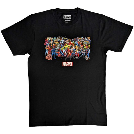 Marvel Comics Unisex T-Shirt: Full Characters - Marvel Comics - Mercancía -  - 5056561096865 - 