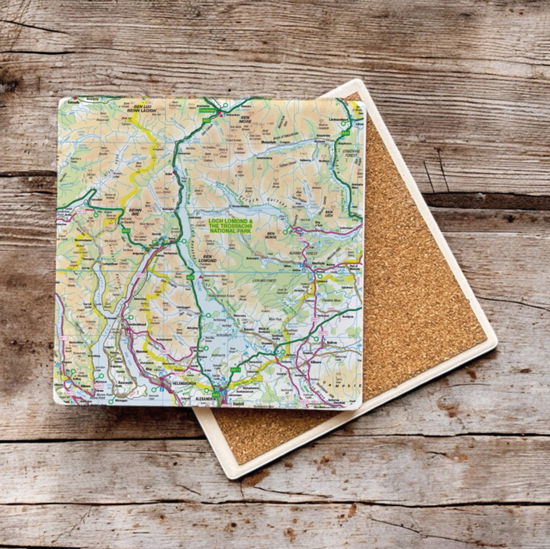 Cover for OS Map Ceramic Single Coaster - Loch Lomond and The Trossachs National Park (MERCH) (2025)