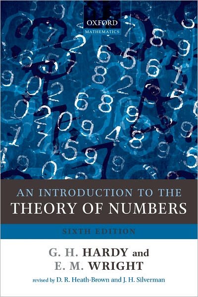 Cover for Hardy, G. H. (Formerly of the University of Cambridge) · An Introduction to the Theory of Numbers (Paperback Book) [6 Revised edition] (2008)
