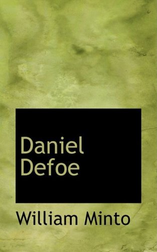 Cover for William Minto · Daniel Defoe (Paperback Book) (2009)