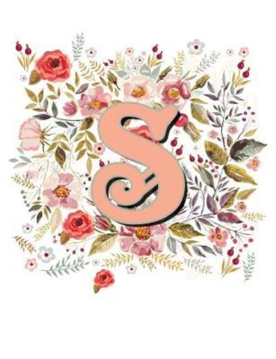 S Monogram Letter Floral Wreath Notebook - Terri Jones - Książki - Independently Published - 9781723765865 - 17 września 2018