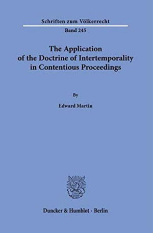 The Application of the Doctrine - Martin - Other -  - 9783428181865 - March 24, 2021