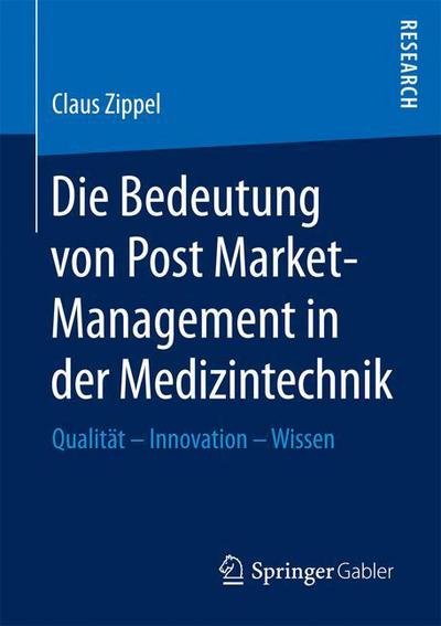 Cover for Zippel · Die Bedeutung von Post Market-Ma (Buch) (2016)