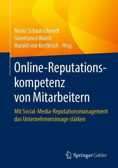 Cover for Online Reputationskompetenz von Mitarbeitern (Book) [1. Aufl. 2019 edition] (2019)
